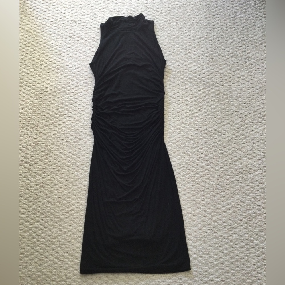 WHBM ruched midi dress